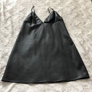 Leather dress